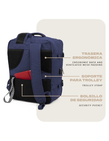 Mochila Voyan NAP Azul | Gran Capacidad y Resistencia