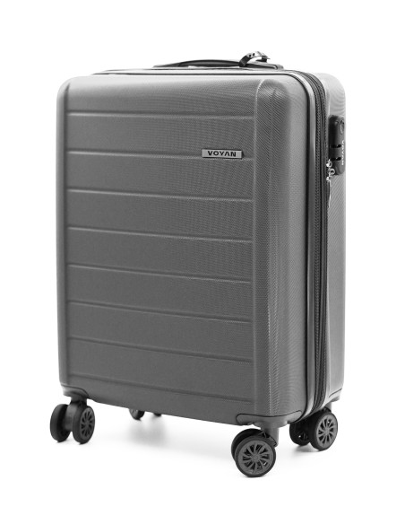 Maleta de Cabina Voyan SDR Gris | Ligera y Expandible +5 cm