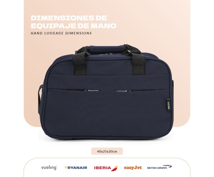 Bolso de Viaje Voyan FEZ Gris | Apta Cabina Ryanair