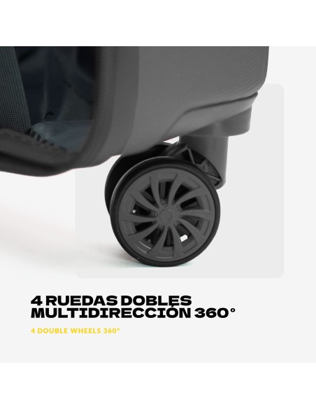 Maleta de Cabina Voyan SDR Verde | Ligera y Expandible +5 cm