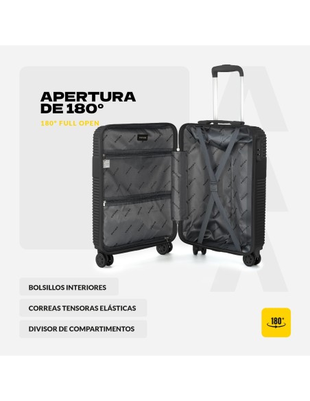 Maleta de Cabina Voyan BIO Negro | Ligera y Resistente