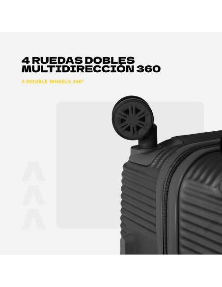 Maleta de Cabina Voyan BIO Negro | Ligera y Resistente