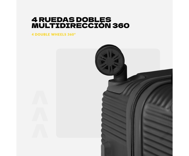 Juego de tres Maletas Voyan BIO Rosa | Rígidas y Ligeras