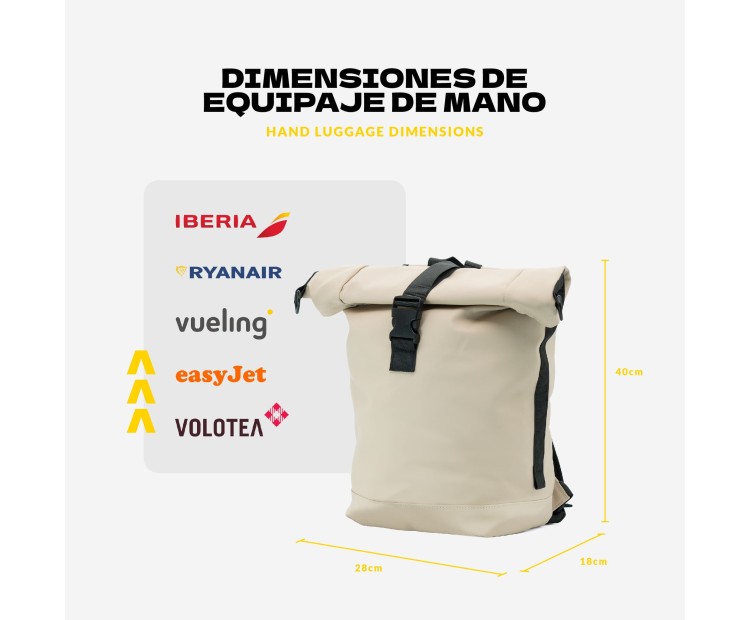 Mochila Voyan TRN Azul | Apta Cabina, Ligera y Compacta