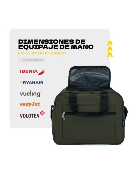 Bolso de Viaje Voyan SYR Negra | Apta Cabina Vueling