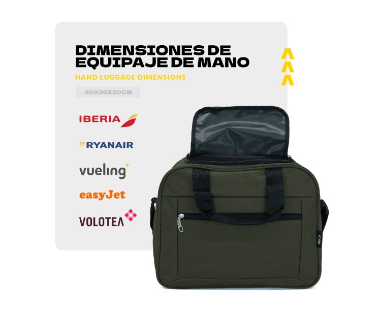 Bolso de Viaje Voyan SYR Gris | Apta Cabina Vueling