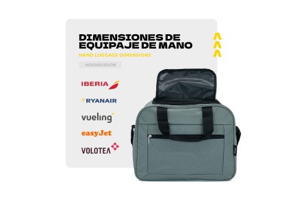 Bolso de Viaje Voyan ALB Negra | Apta Cabina Vueling 2