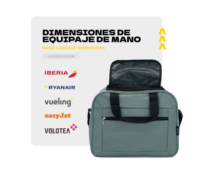 Bolso de Viaje Voyan ALB Gris | Apta Cabina Vueling