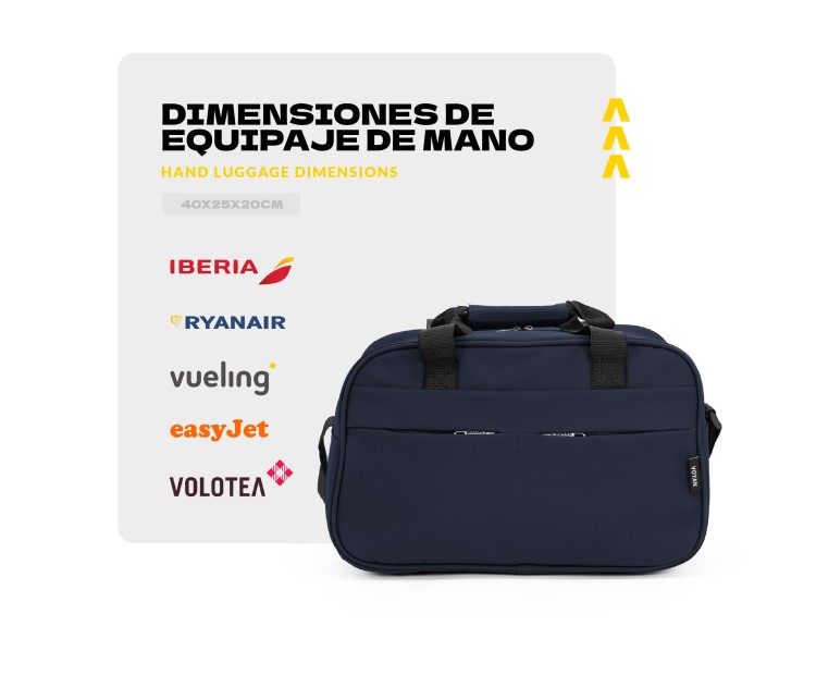 Bolso de Viaje Voyan FEZ Azul | Apta Cabina Ryanair