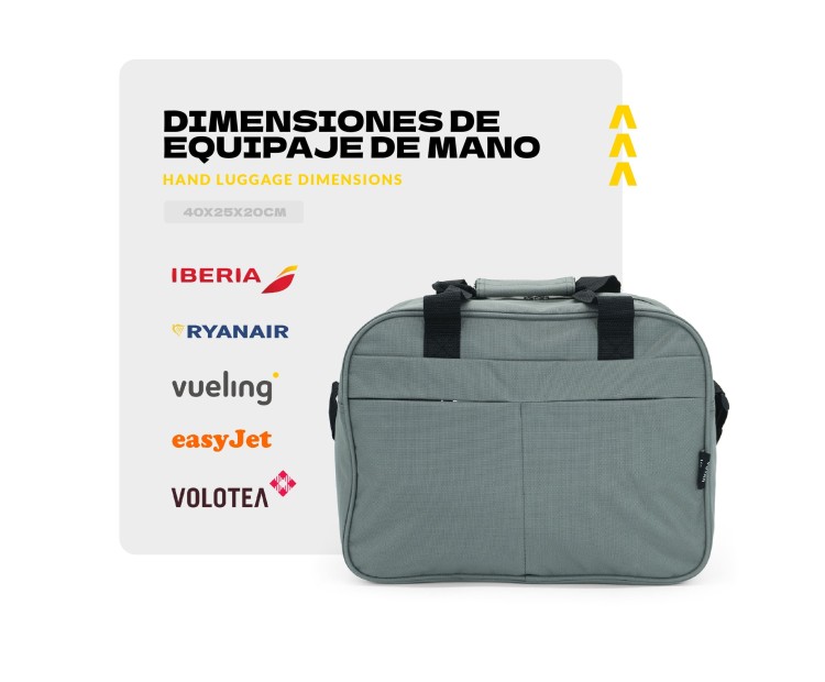 Bolso de Viaje Voyan MIR Negra | Apta Cabina Ryanair