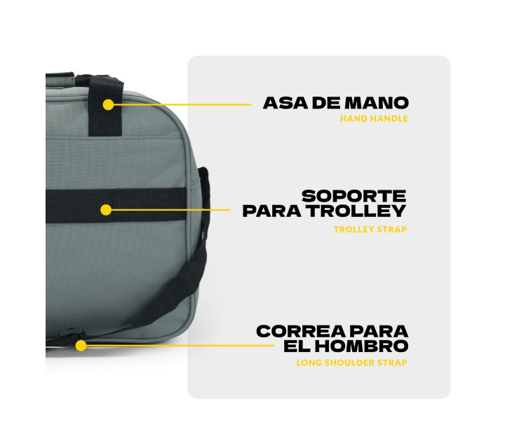 Bolso de Viaje Voyan MIR Gris | Apta Cabina Ryanair