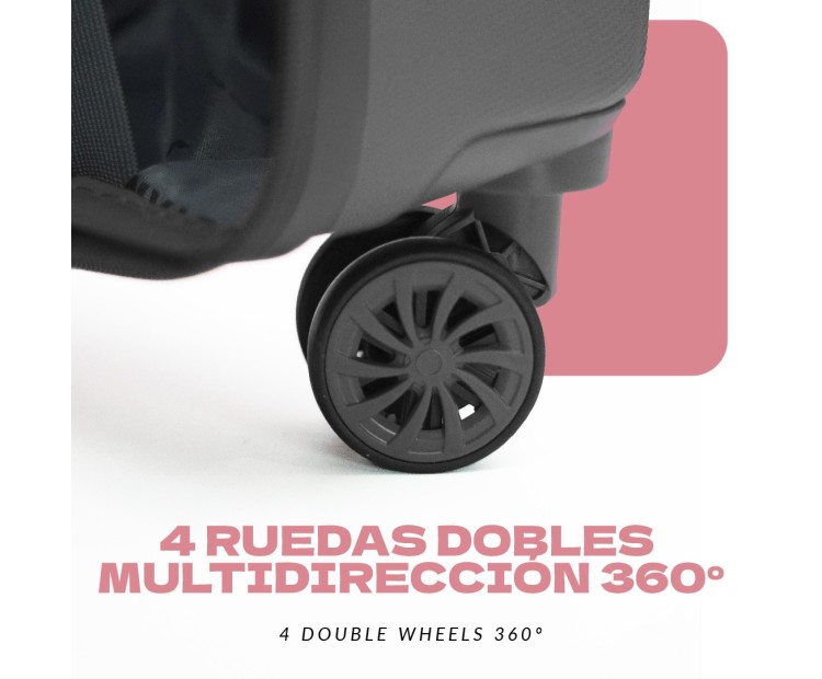 Maleta de Cabina Voyan SDR Gris | Ligera y Expandible +5 cm