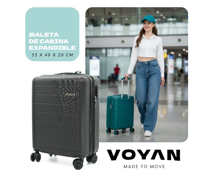Maleta de Cabina Voyan SDR | Ligera, Resistente y Expandible