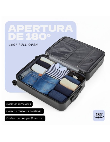 Maleta de Cabina Voyan SDR Azul | Ligera y Expandible +5 cm