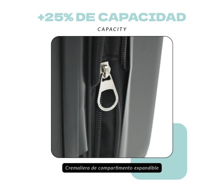 Maleta de Cabina Voyan SDR Azul | Ligera y Expandible +5 cm