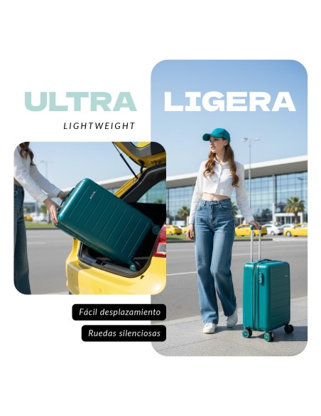 Maleta de Cabina Voyan SDR Azul | Ligera y Expandible +5 cm