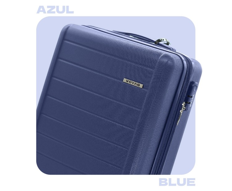 Maleta de Cabina Voyan SDR Azul | Ligera y Expandible +5 cm