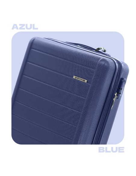 Maleta de Cabina Voyan SDR Azul | Ligera y Expandible +5 cm