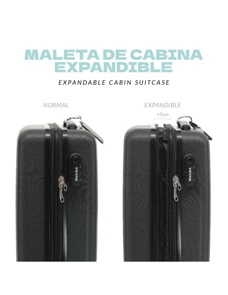 Maleta de Cabina Voyan SDR Azul | Ligera y Expandible +5 cm