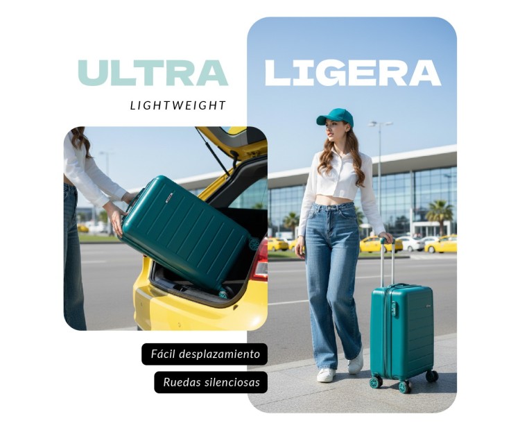 Maleta de Cabina Voyan SDR Granate | Ligera y Expandible +5 cm