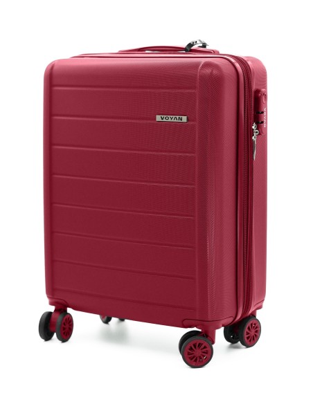 Maleta de Cabina Voyan SDR Granate | Ligera y Expandible +5 cm