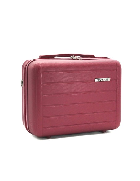 Juego de Maletas + Neceser Voyan SDR Granate | Ligeras y Expandibles