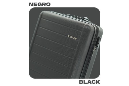 Juego de Maletas + Neceser Voyan SDR Negro | Ligeras y Expandibles 2