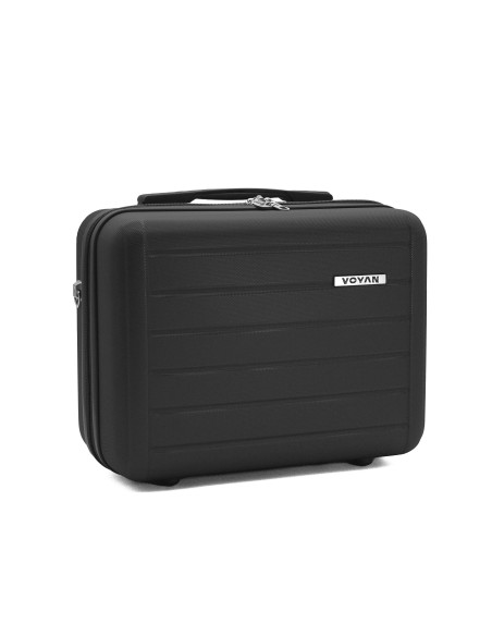 Juego de Maletas + Neceser Voyan SDR Negro | Ligeras y Expandibles