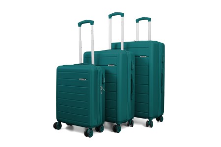 Juego de tres Maletas Voyan SDR Verde | Rígidas, Ligeras y Expandibles