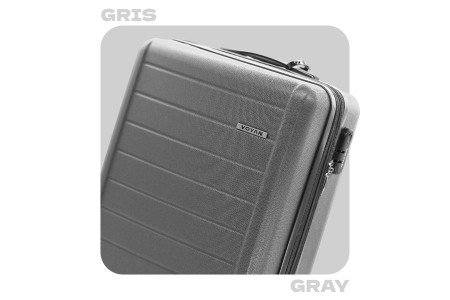 Juego de tres Maletas Voyan SDR Gris | Rígidas, Ligeras y Expandibles 2