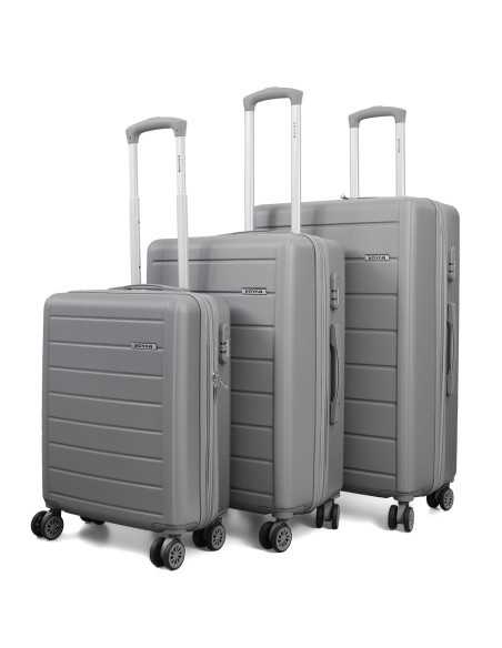 Juego de tres Maletas Voyan SDR Gris | Rígidas, Ligeras y Expandibles