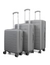 Juego de tres Maletas Voyan SDR Gris | Rígidas, Ligeras y Expandibles