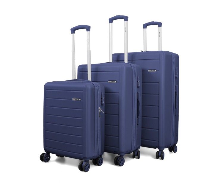 Juego de tres Maletas Voyan SDR Azul | Rígidas, Ligeras y Expandibles