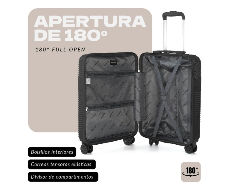 Maleta de Cabina Voyan BIO Gris | Ligera y Resistente