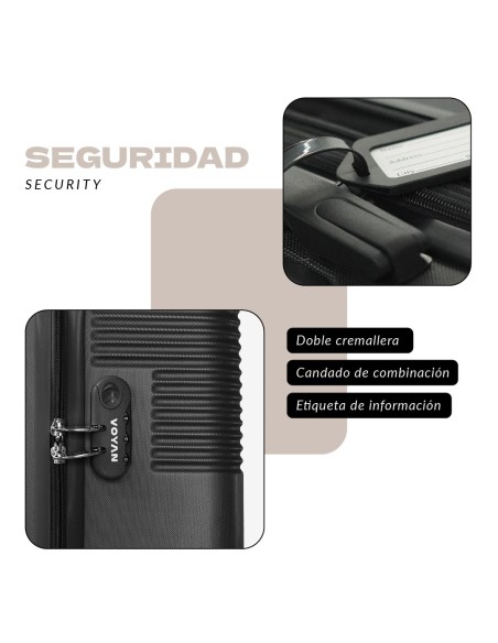 Maleta de Cabina Voyan BIO Gris | Ligera y Resistente