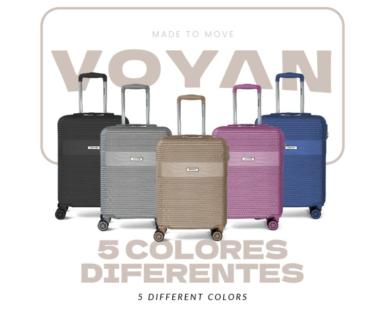 Maleta de Cabina Voyan BIO Gris | Ligera y Resistente