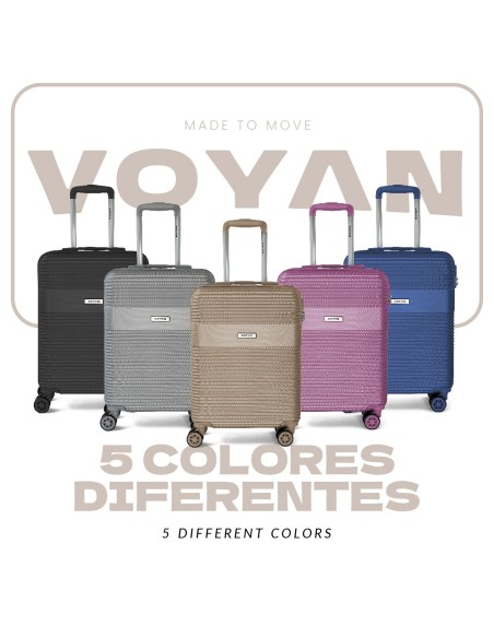 Maleta de Cabina Voyan BIO Gris | Ligera y Resistente