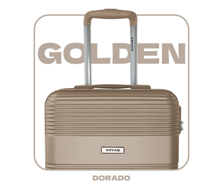 Maleta de Cabina Voyan BIO Oro | Ligera y Resistente