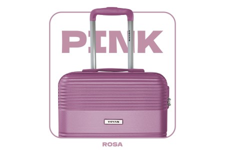 Maleta de Cabina Voyan BIO Rosa | Ligera y Resistente 2