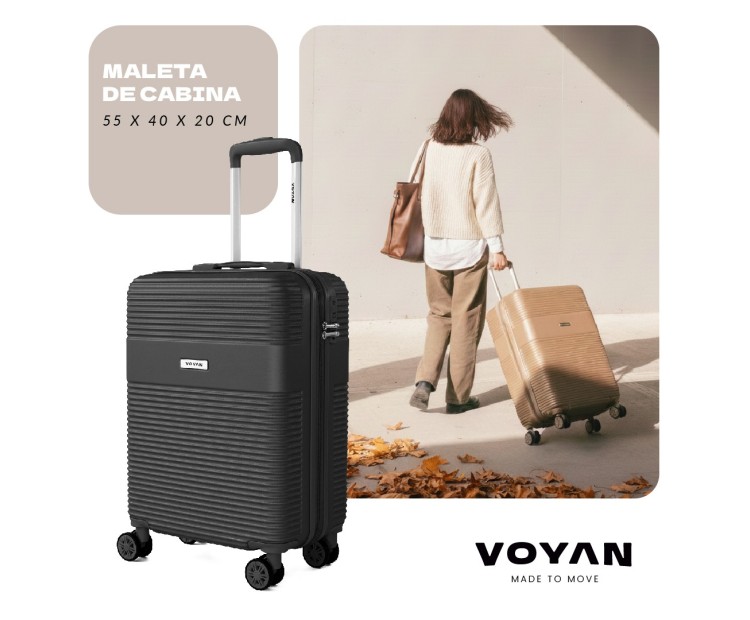 Maleta de Cabina Voyan BIO Azul | Ligera y Resistente