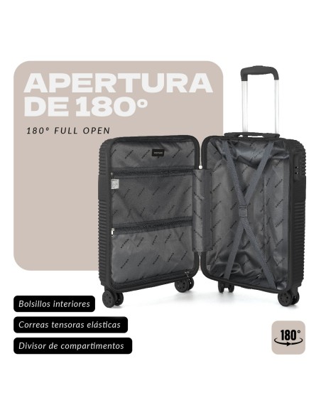 Maleta de Cabina Voyan BIO Negro | Ligera y Resistente