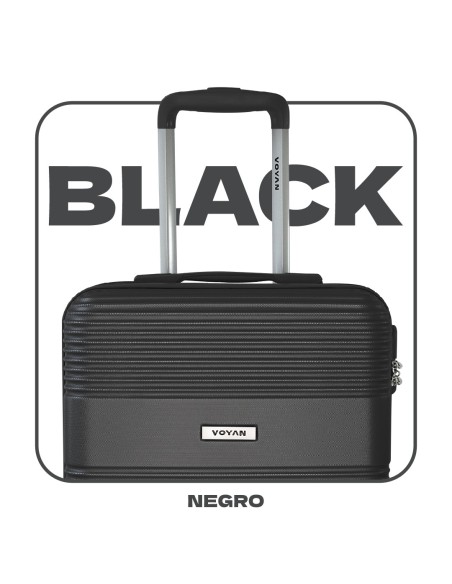 Maleta de Cabina Voyan BIO Negro | Ligera y Resistente