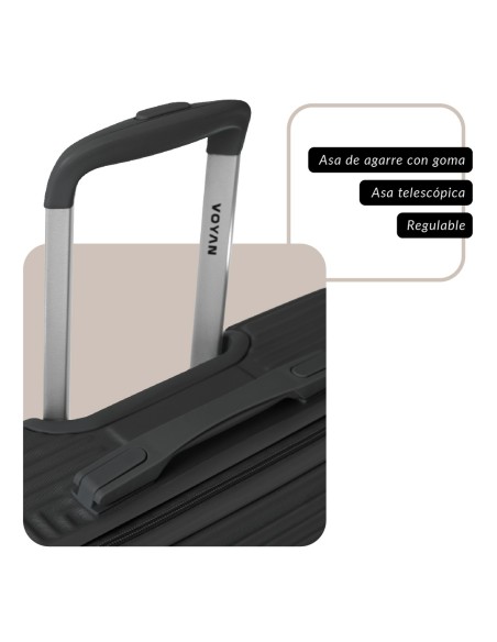 Juego de Maletas + Neceser Voyan BIO Rosa | Ligeras y Rígidas