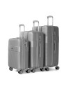 Juego de tres Maletas Voyan BIO Gris | Rígidas y Ligeras