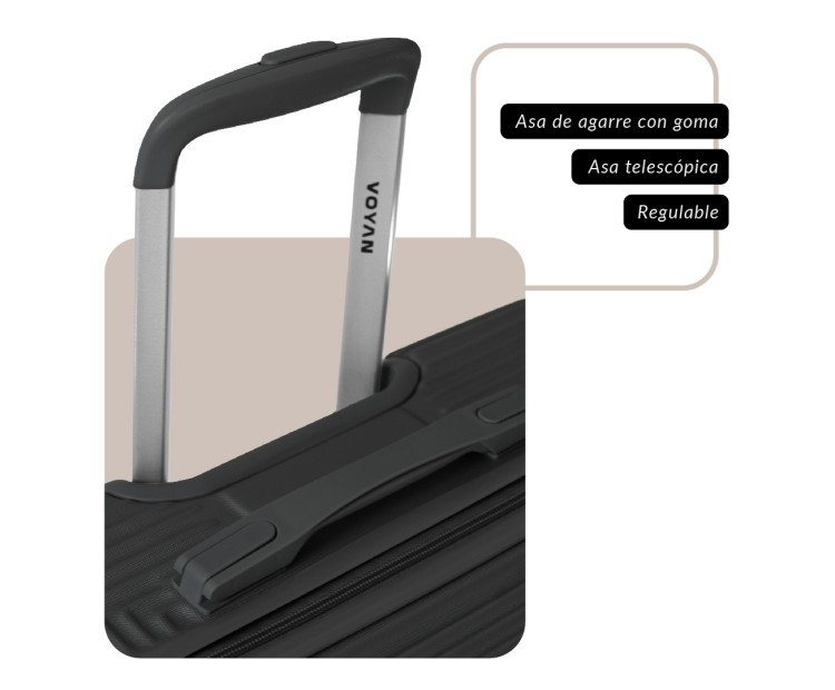 Juego de tres Maletas Voyan BIO Rosa | Rígidas y Ligeras