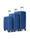 Juego de tres Maletas Voyan BIO Azul | Rígidas y Ligeras