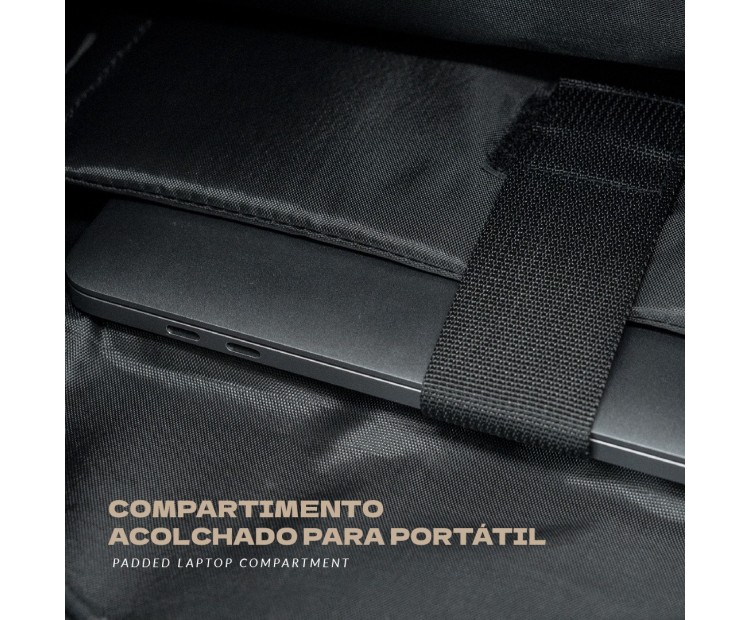 Mochila Voyan TUN Naranja | PVC Engomado y Enrollable