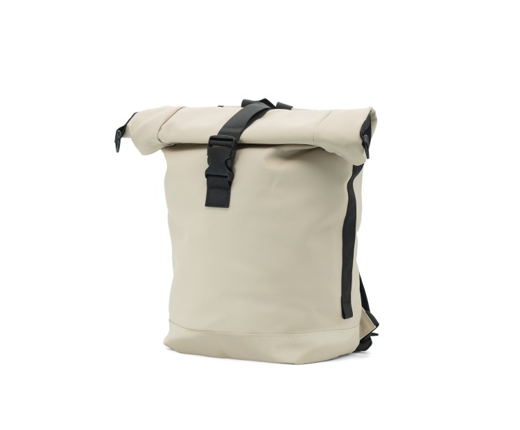 Mochila Voyan TUN Beige | PVC Engomado y Enrollable