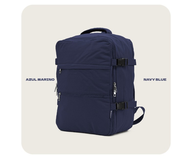 Mochila Voyan TRN Azul | Apta Cabina, Ligera y Compacta