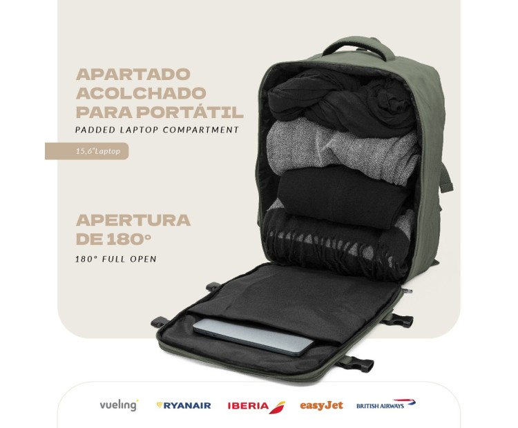 Mochila Voyan TRN Azul | Apta Cabina, Ligera y Compacta